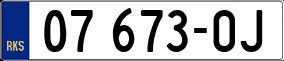 Trailer License Plate